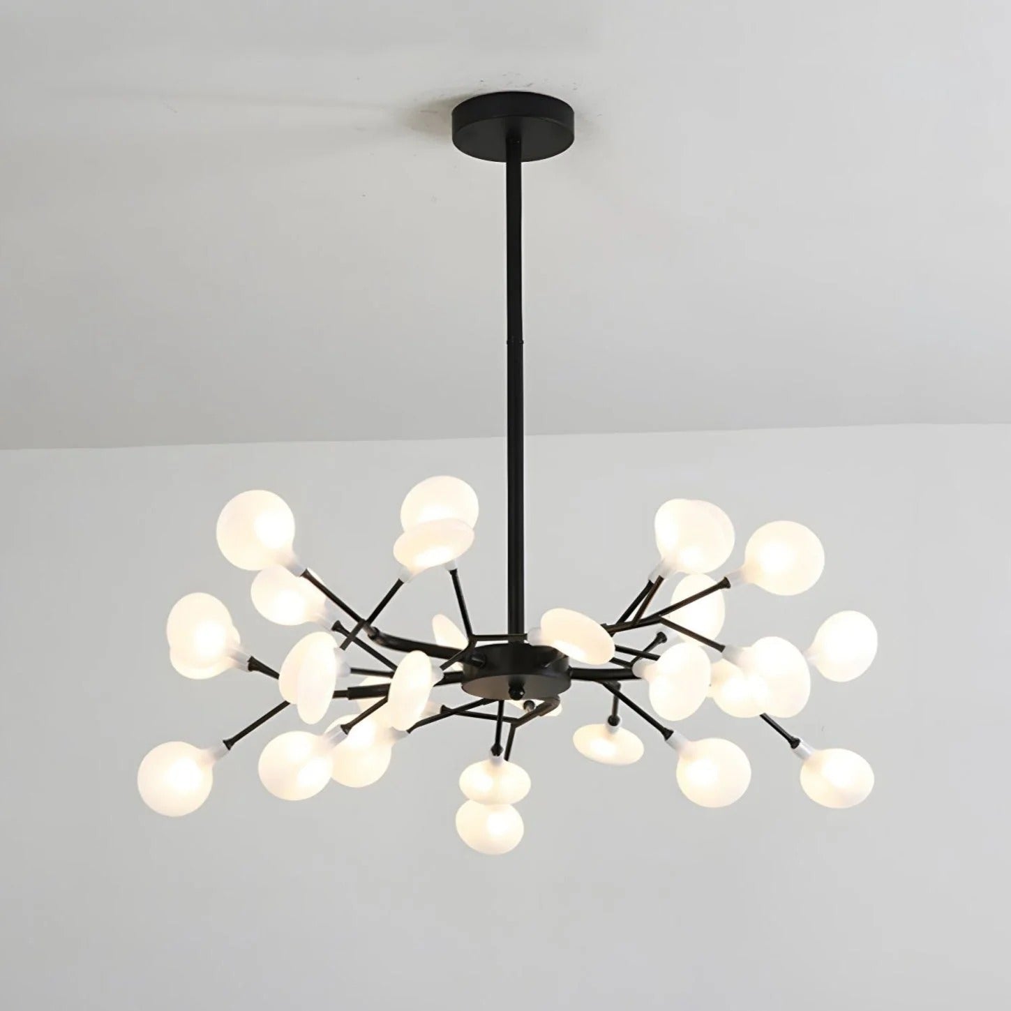NYXORA - Contemporary Firefly Multi-Branch Chandelier, Gold/Black LUMINORLIGHTING