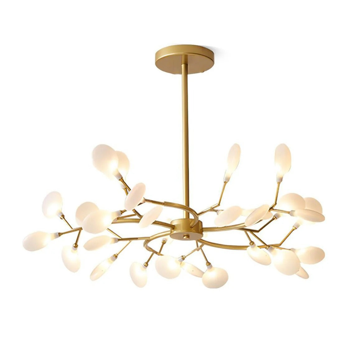 NYXORA - Contemporary Firefly Multi-Branch Chandelier, Gold/Black LUMINORLIGHTING