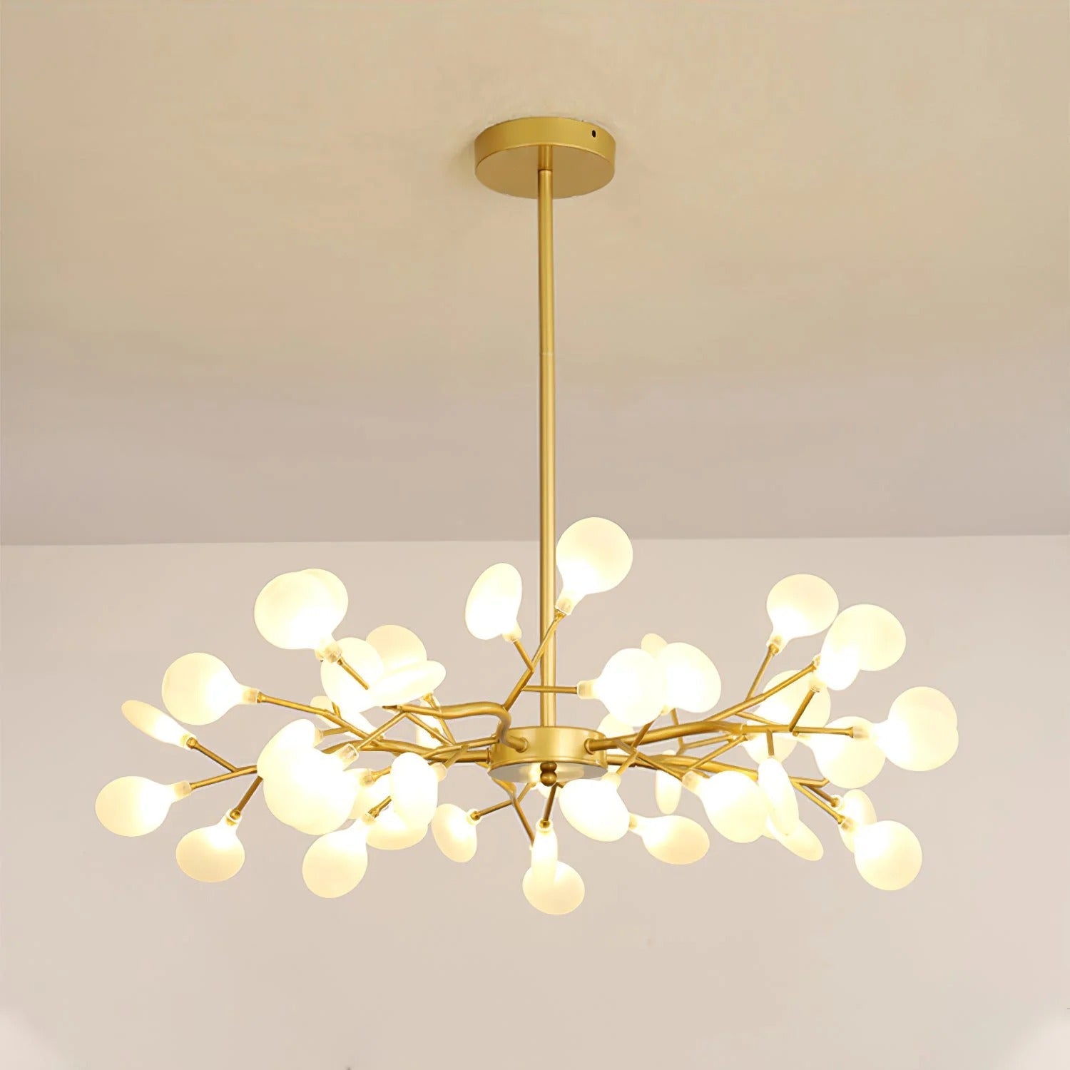 NYXORA - Contemporary Firefly Multi-Branch Chandelier, Gold/Black LUMINORLIGHTING