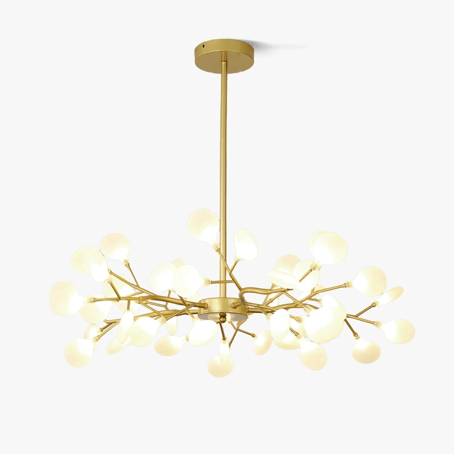 NYXORA - Contemporary Firefly Multi-Branch Chandelier, Gold/Black LUMINORLIGHTING