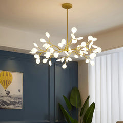 NYXORA - Contemporary Firefly Multi-Branch Chandelier, Gold/Black LUMINORLIGHTING