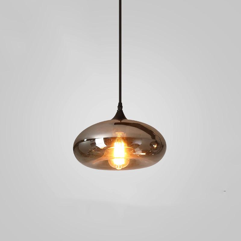 Obscura - Contemporary Style Smoked Glass Pendant Lamp, 5 Style LUMINORLIGHTING