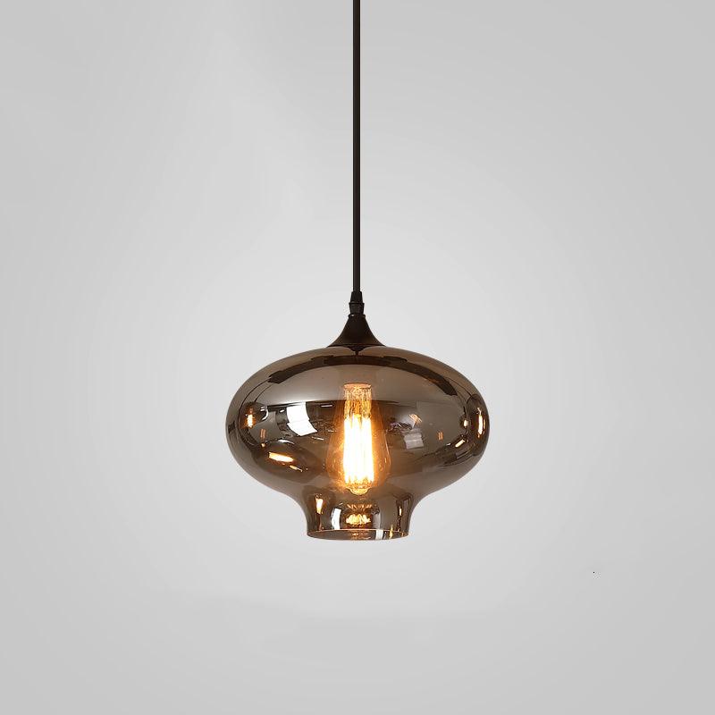 Obscura - Contemporary Style Smoked Glass Pendant Lamp, 5 Style LUMINORLIGHTING