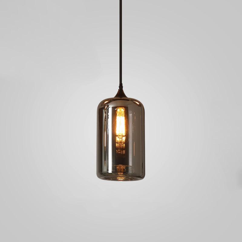 Obscura - Contemporary Style Smoked Glass Pendant Lamp, 5 Style LUMINORLIGHTING