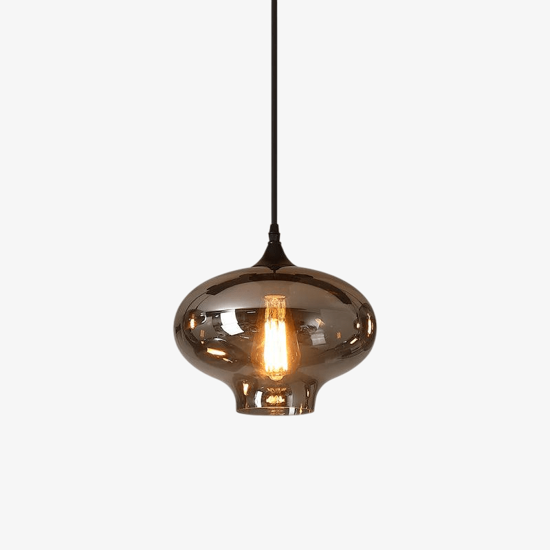 Obscura - Contemporary Style Smoked Glass Pendant Lamp, 5 Style LUMINORLIGHTING