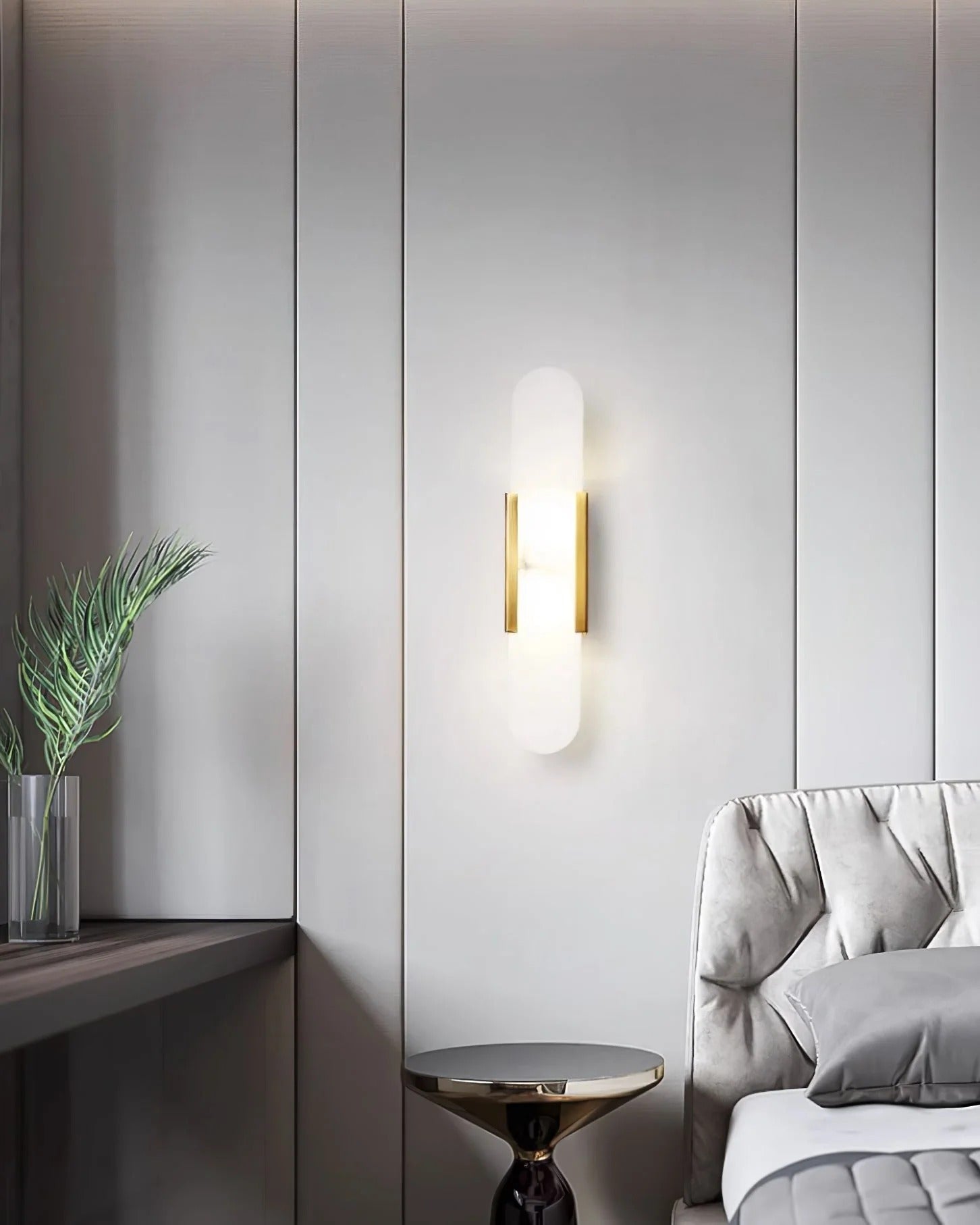 Serica - Elegant Alabaster Indoor Wall Llight, 2 Size LUMINORLIGHTING