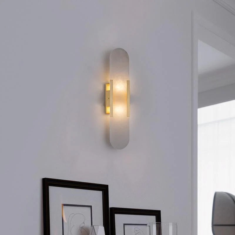 Serica - Elegant Alabaster Indoor Wall Llight, 2 Size LUMINORLIGHTING