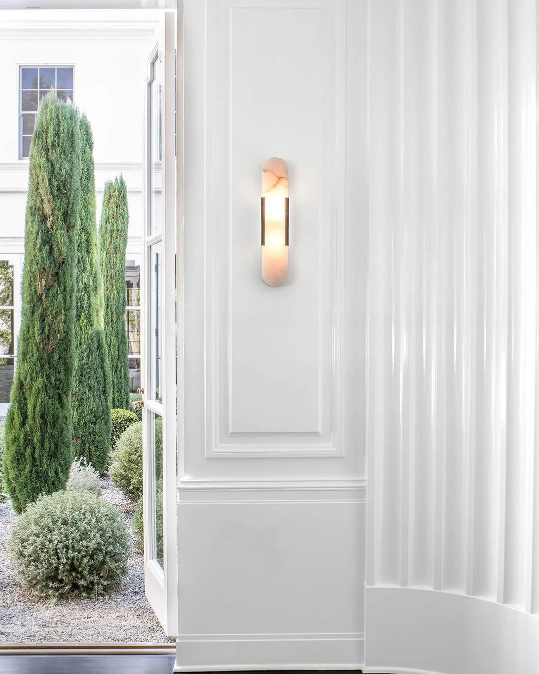 Serica - Elegant Alabaster Indoor Wall Llight, 2 Size LUMINORLIGHTING