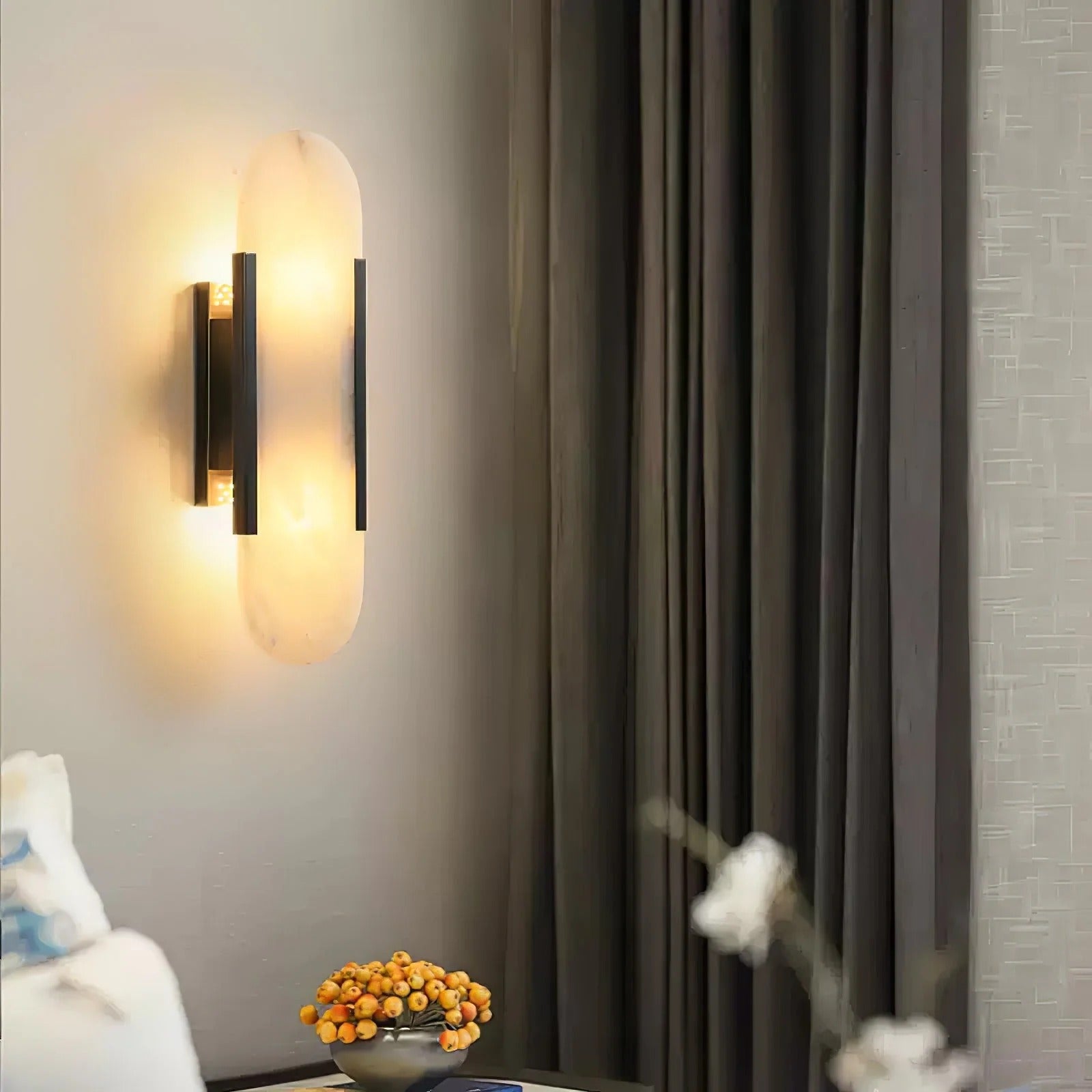 Serica - Elegant Alabaster Indoor Wall Llight, 2 Size LUMINORLIGHTING