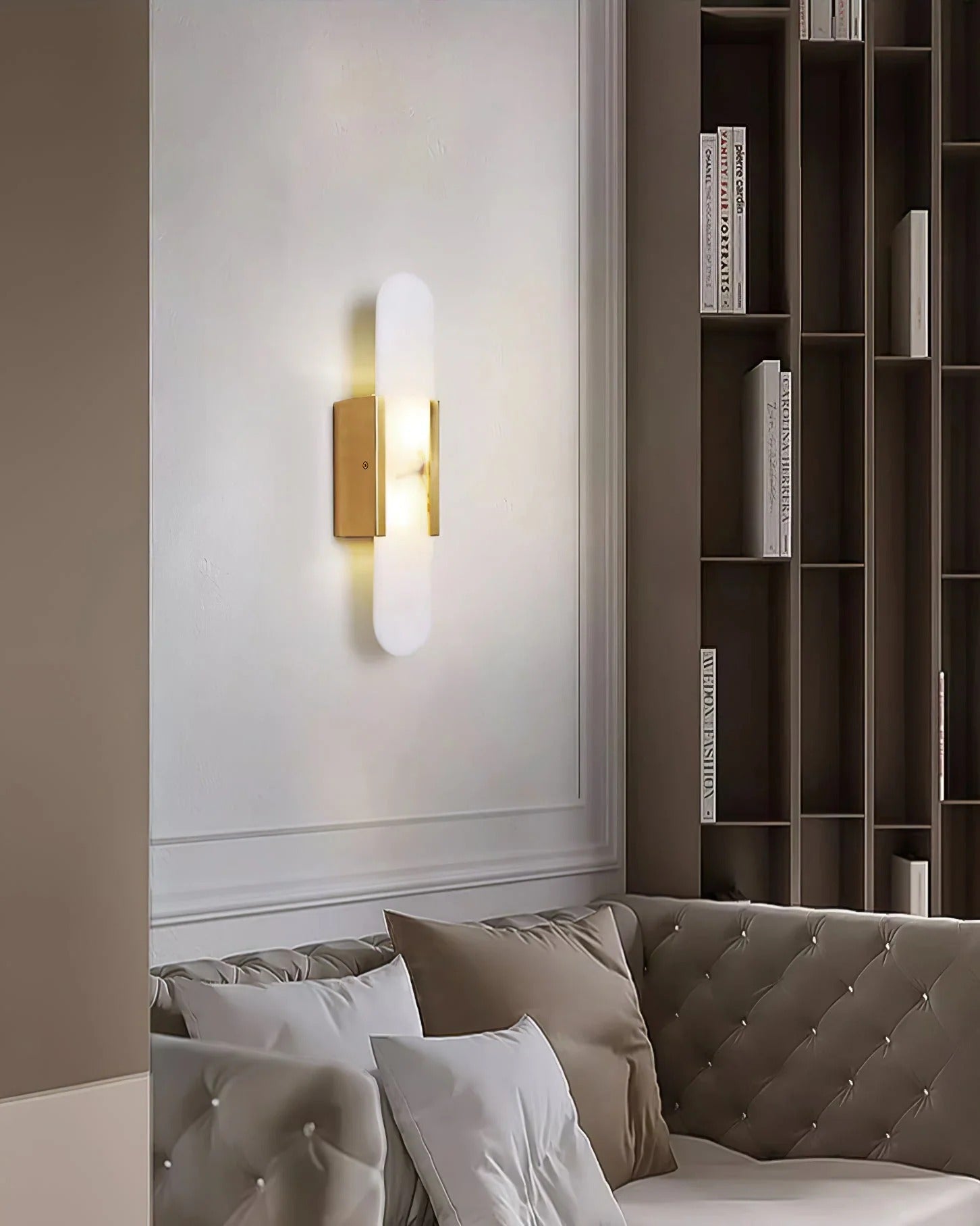 Serica - Elegant Alabaster Indoor Wall Llight, 2 Size LUMINORLIGHTING