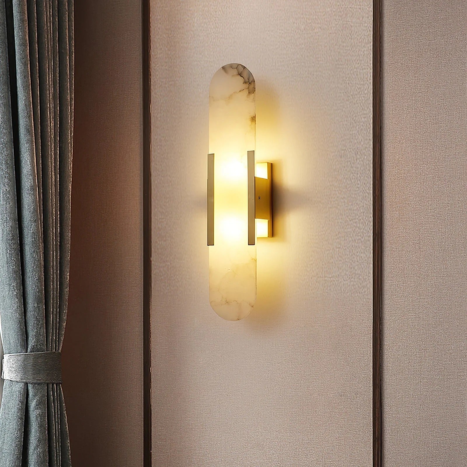 Serica - Elegant Alabaster Indoor Wall Llight, 2 Size LUMINORLIGHTING