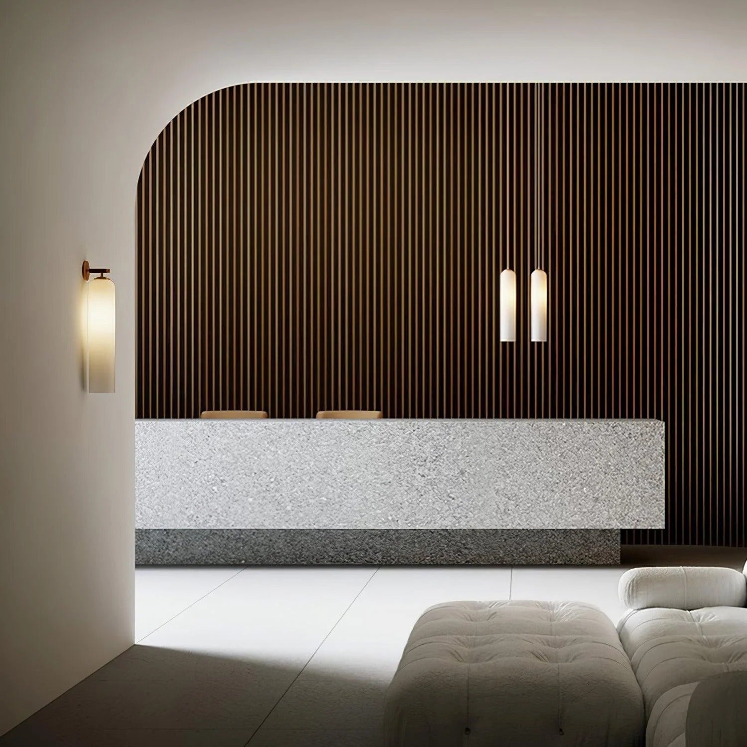 Vetra - Contemporary Cylinder Glass Wall Light LUMINORLIGHTING