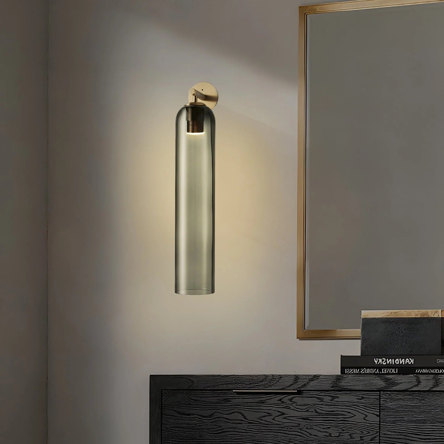 Vetra - Contemporary Cylinder Glass Wall Light LUMINORLIGHTING