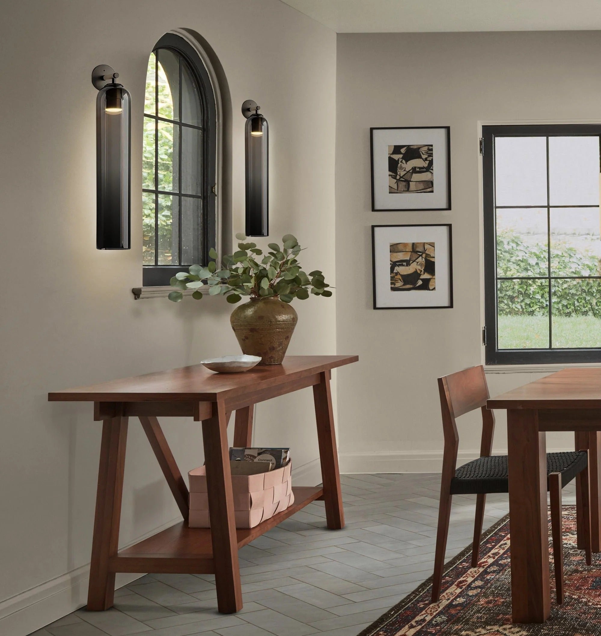 Vetra - Contemporary Cylinder Glass Wall Light LUMINORLIGHTING