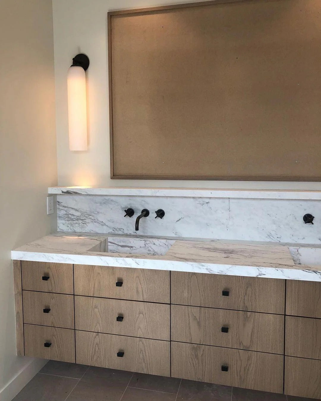 Vetra - Contemporary Cylinder Glass Wall Light LUMINORLIGHTING